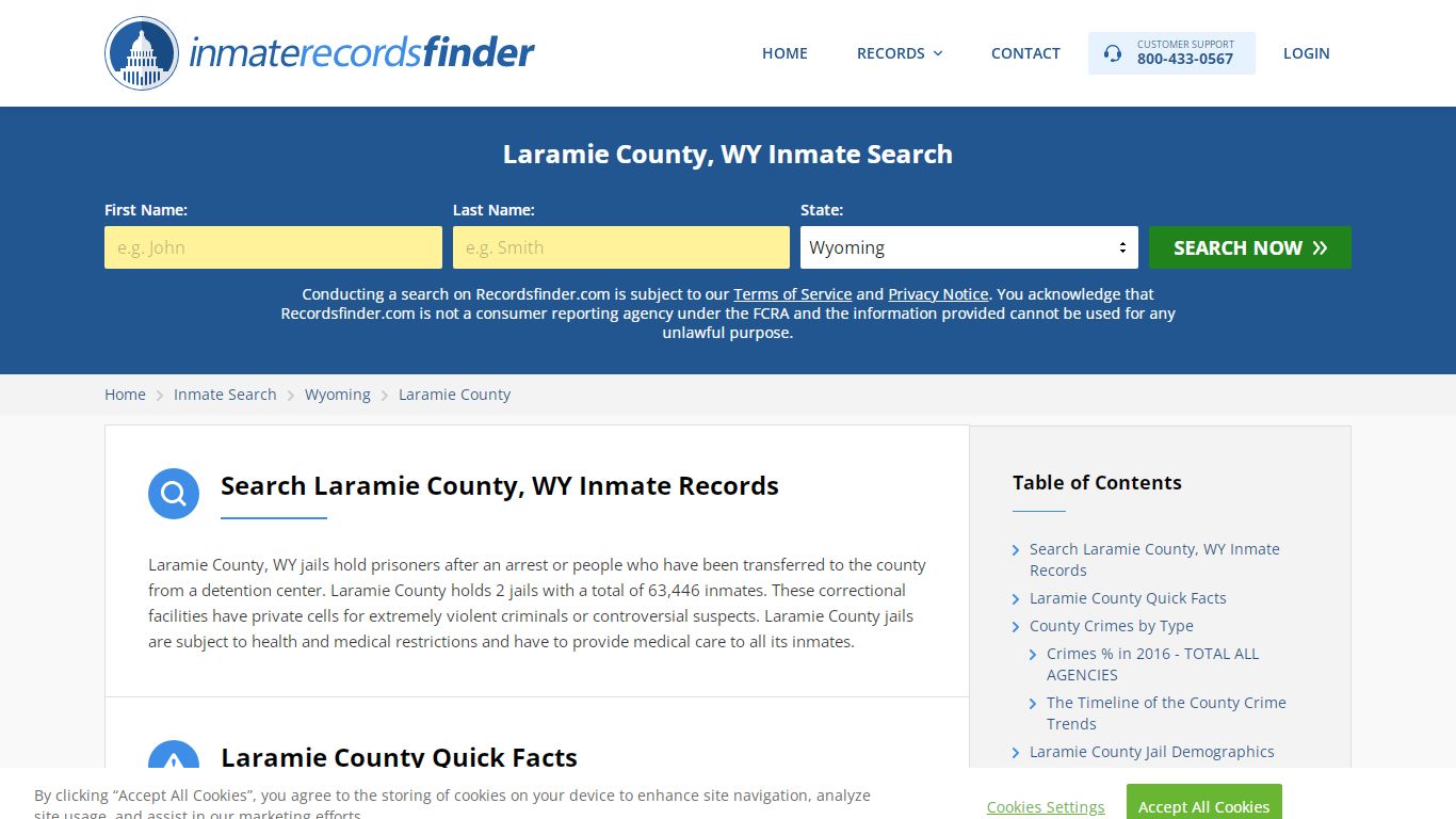 Laramie County, WY Inmate Lookup & Jail Records Online