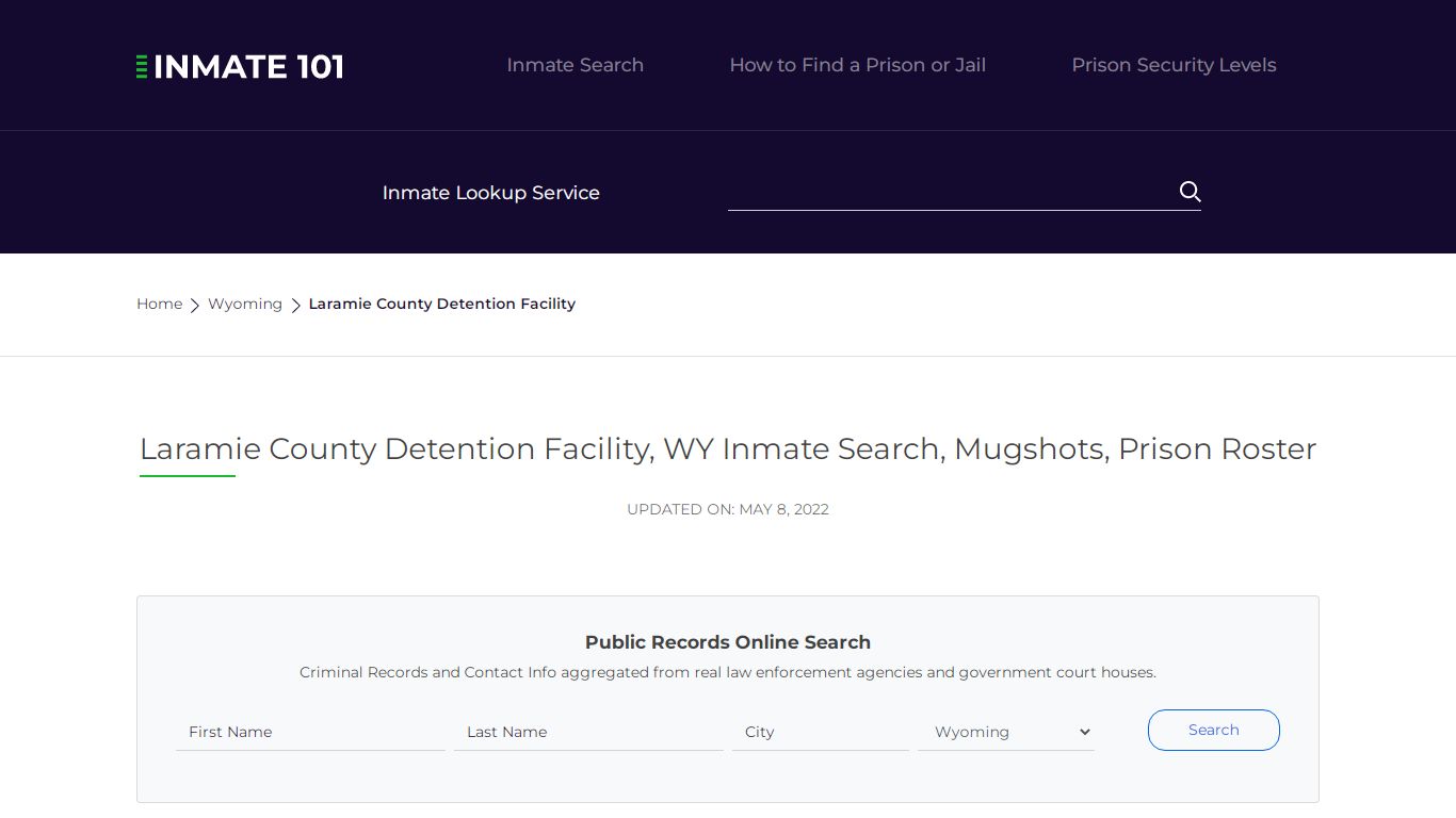 Laramie County Detention Facility, WY Inmate Search ...